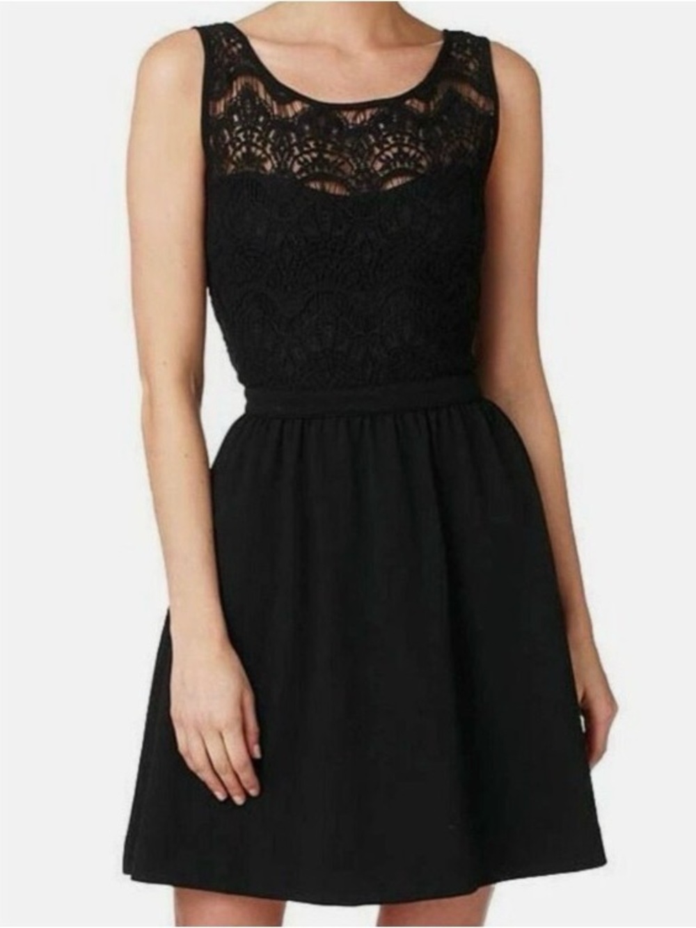 Lilly Pulitzer | Black Lace Mini Dress - Picture 1 of 8